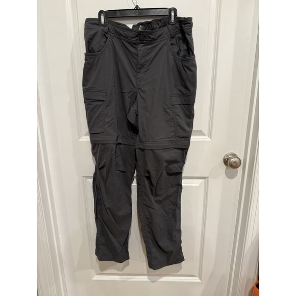REI Co-Op Sahara Convertible Pants Women’s 18W Dark Gray Zip Off Shorts - Picture 1 of 11